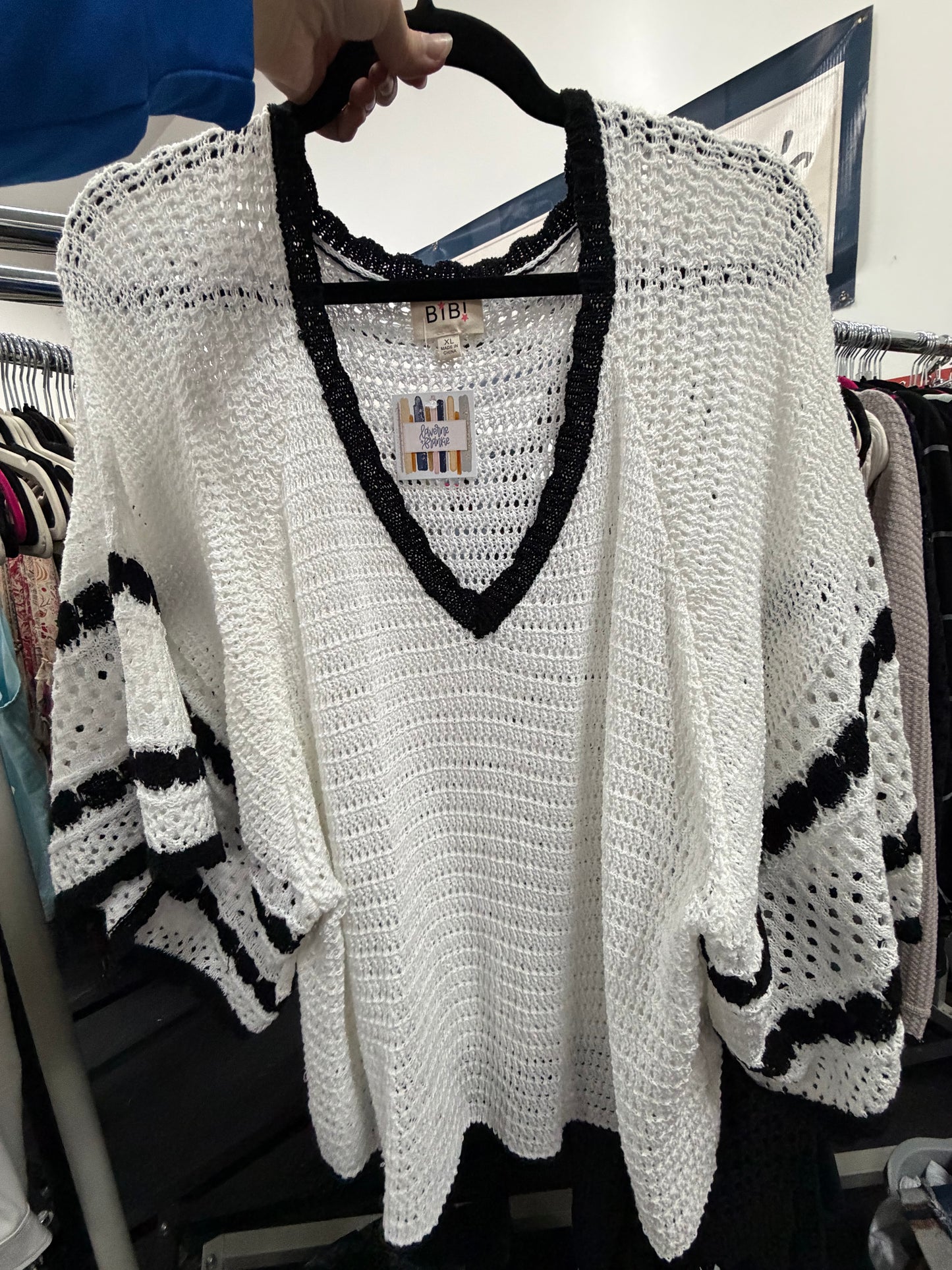 Pointelle Sweater - XL