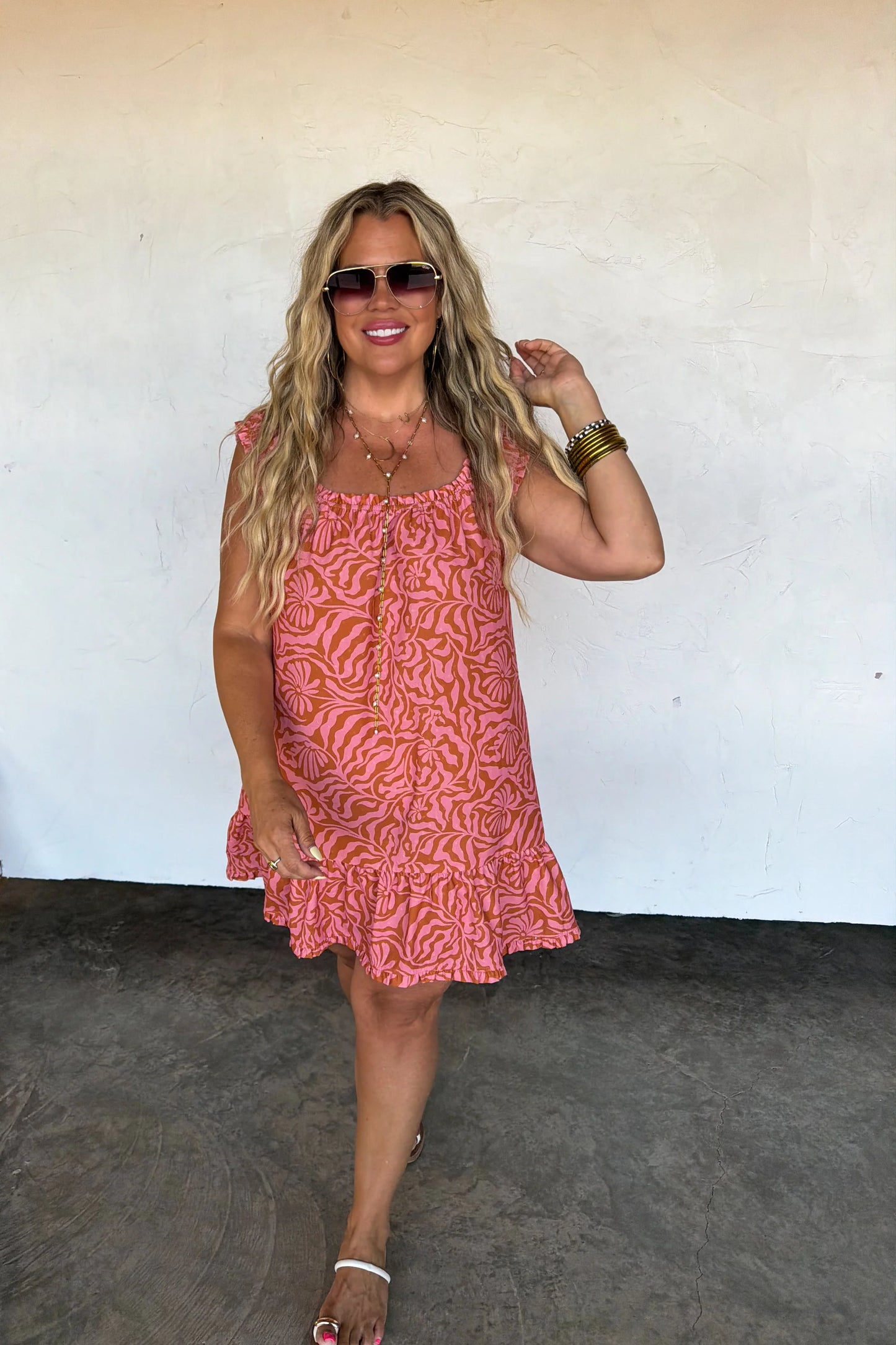 Coastal Bloom Babydoll Dress [[PRE-ORDER]]