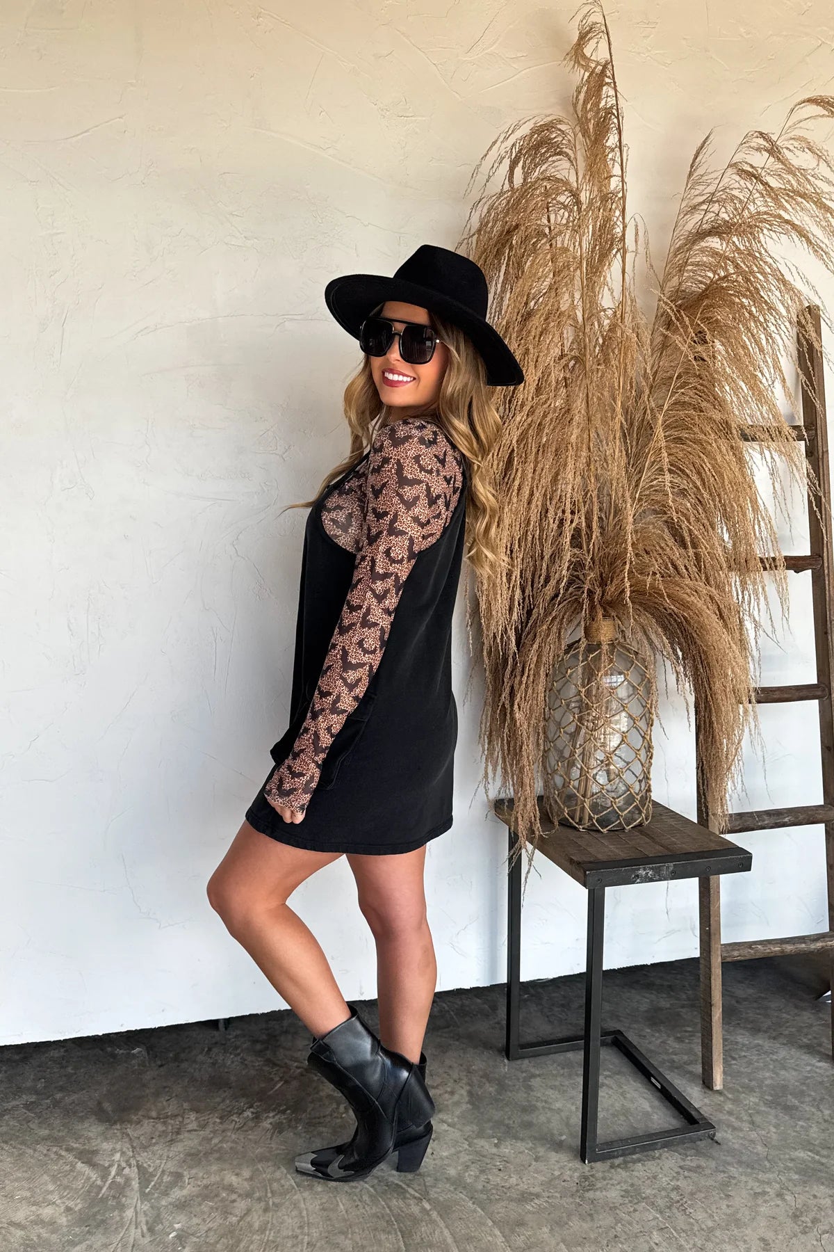 Bats & Cheetah Mesh Top [[PRE-ORDER]]