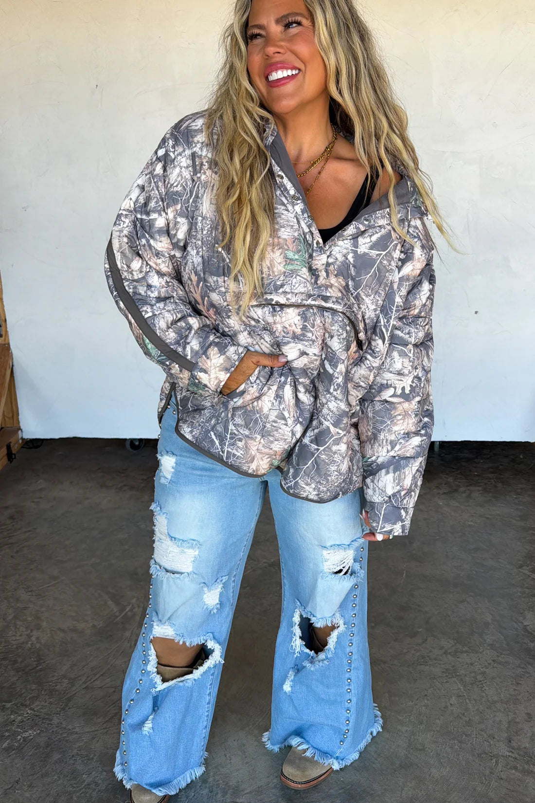 woods camo peyton puffer jacket