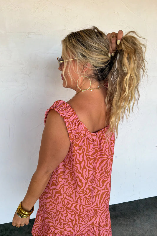 Coastal Bloom Babydoll Dress [[PRE-ORDER]]