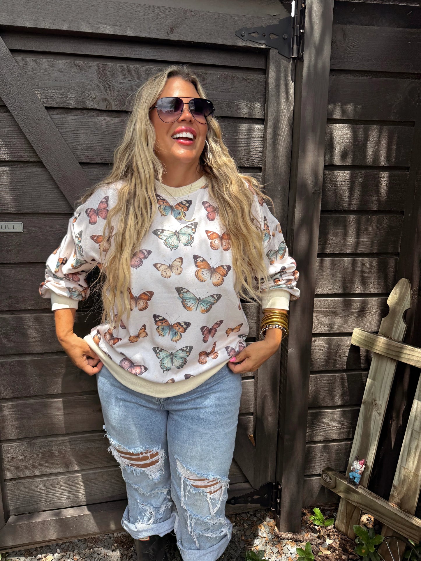 Butterfly Season Pullover Sweatshirt [ETA Early September]