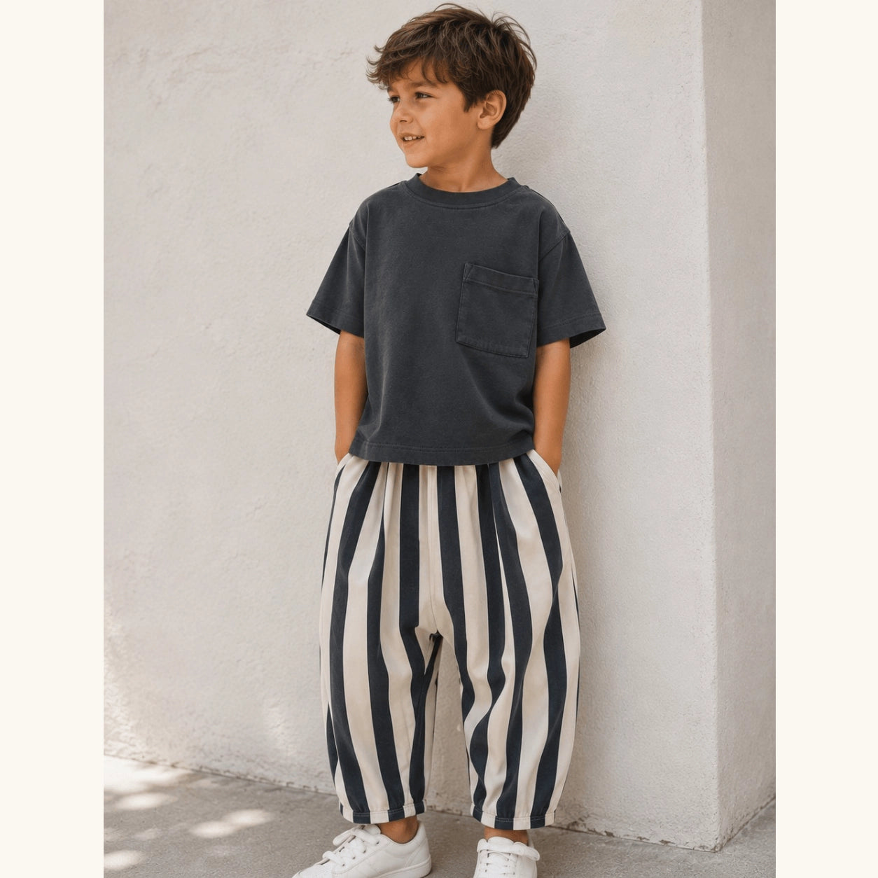 Kids Striped Balloon Pant
