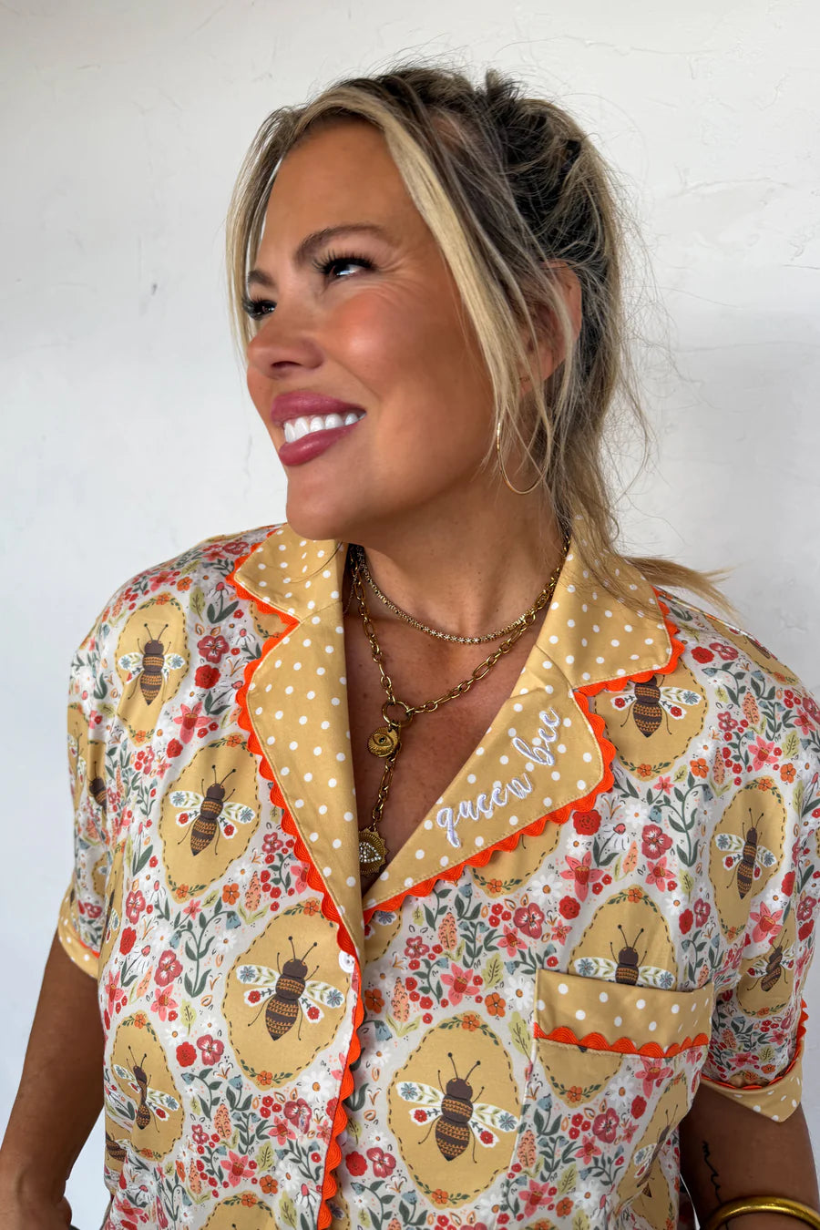 Queen Bee Farm Girl Luxe PJ Set [[PRE-ORDER]]
