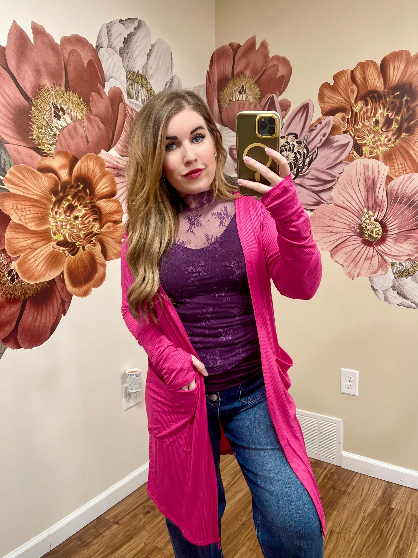 Valentine Roxy Purple Lace Top