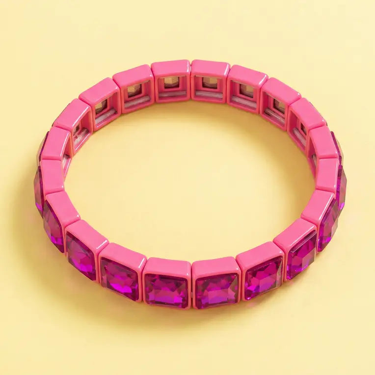 Libby Pink Stone Bracelet