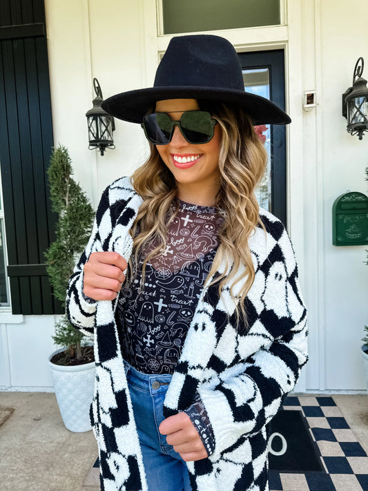 Checker Ghost Cloud Cardigan [[PRE-ORDER]]