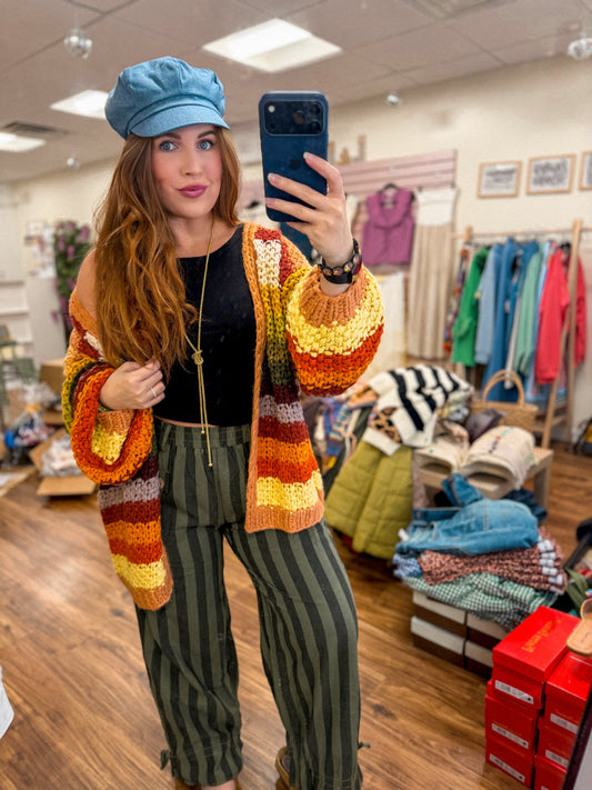 Vintage Denim Newsboy