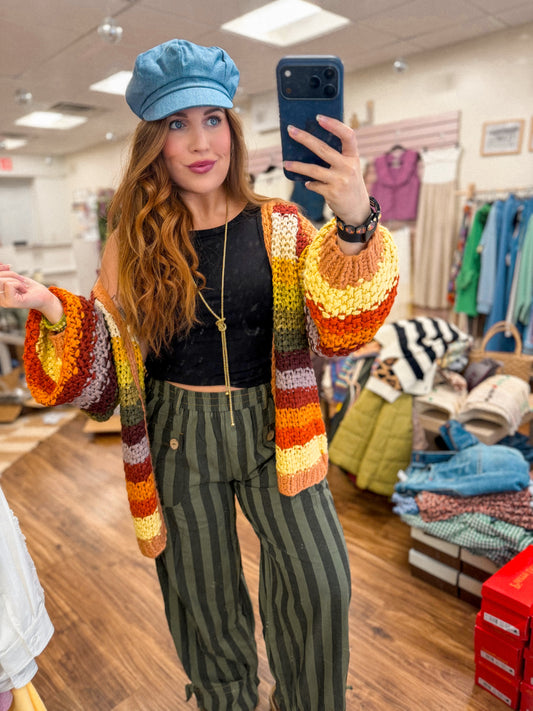 Vintage Denim Newsboy