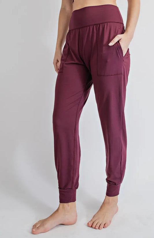 Maroon Butter Joggers