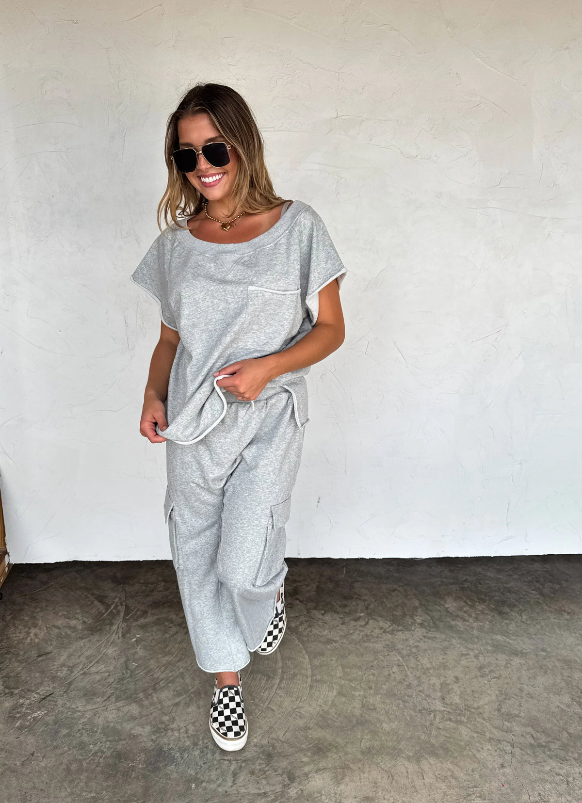 Terry Lounge Set in Gray