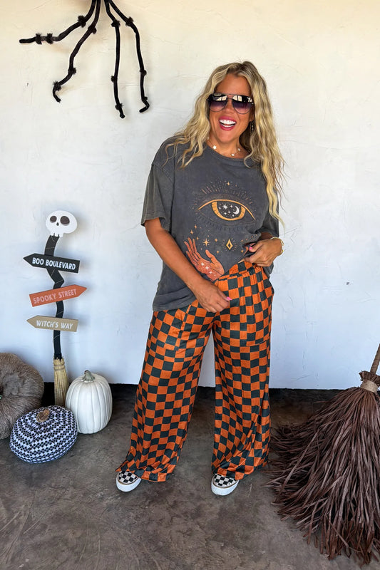 Halloween Checker Haddie Pants