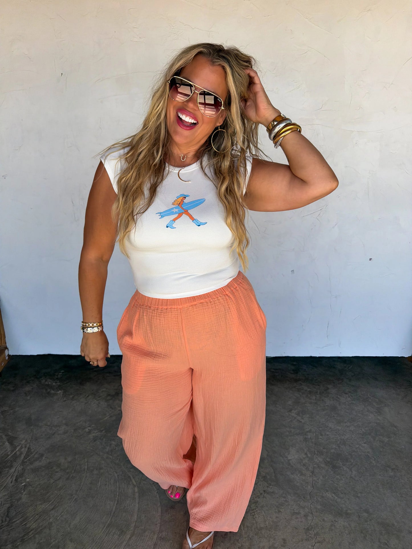 Blonde Surfer Girl Tee [[PRE-ORDER]]