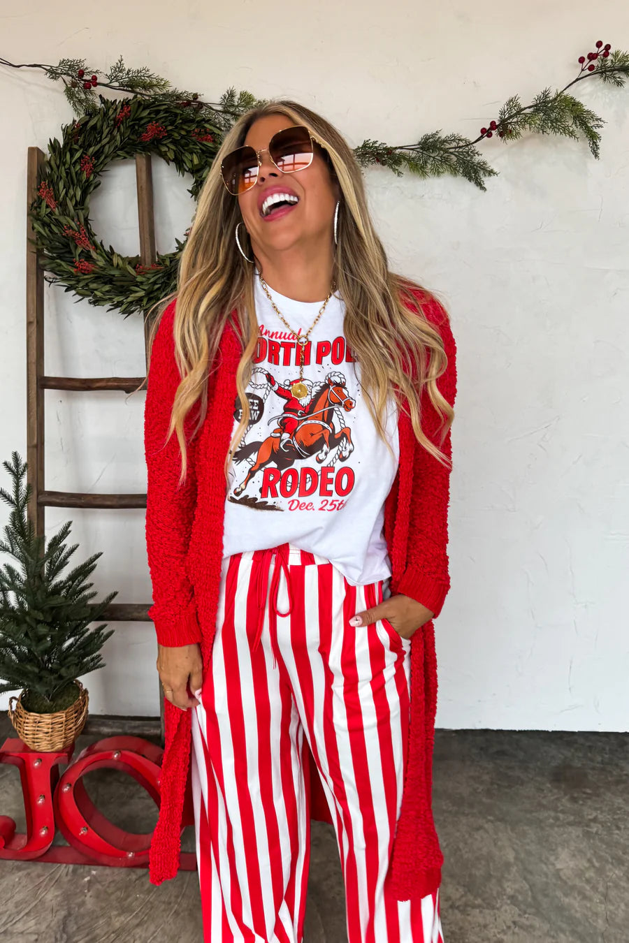 Poppy Knit Popcorn Cardigan in Red [[PRE-ORDER]]