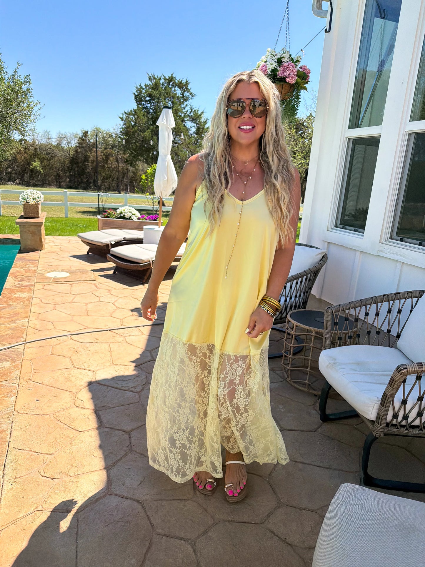 Summer Night Satin Lemon Dress [[PRE-ORDER]]