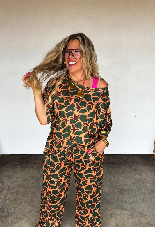 HAPPY CAMPER CAMO WILD CARD LOUNGE SET [[PRE-ORDER ETA EARLY MAY]]