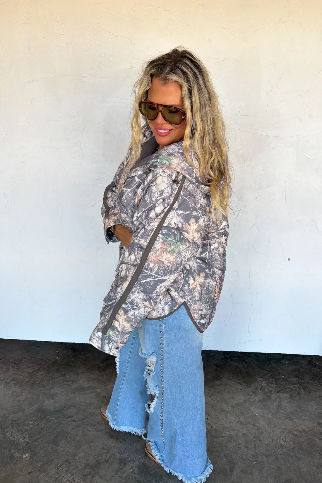 woods camo peyton puffer jacket