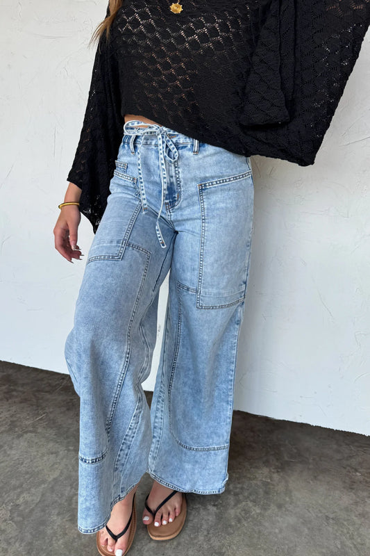 PRE-ORDER: Jovie Tie Waist Jean