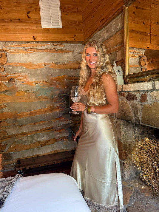 Champagne Slip Cami Dress