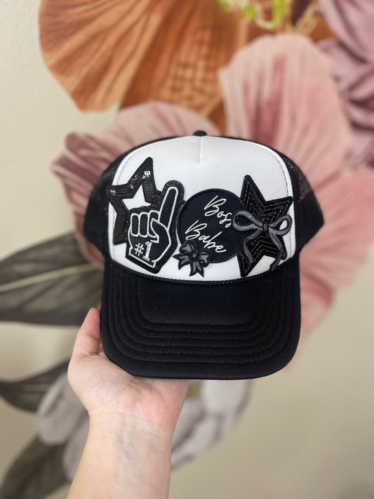 #1 Boss Babe Custom Trucker Hat