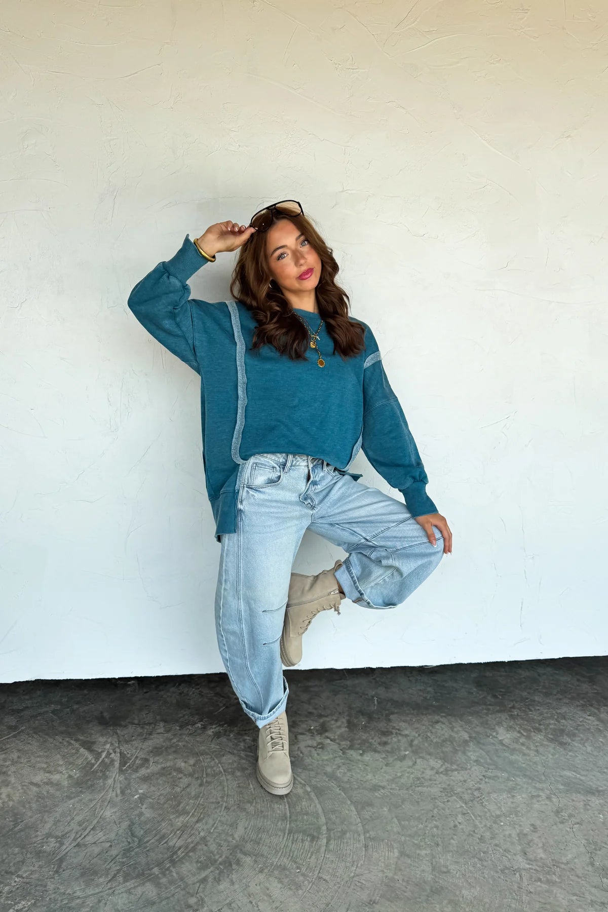Blue Classic Crew Pullover [[PRE-ORDER]]