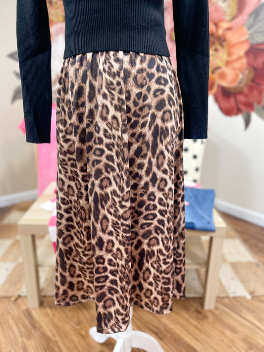 Kyleigh Cheetah Skirt