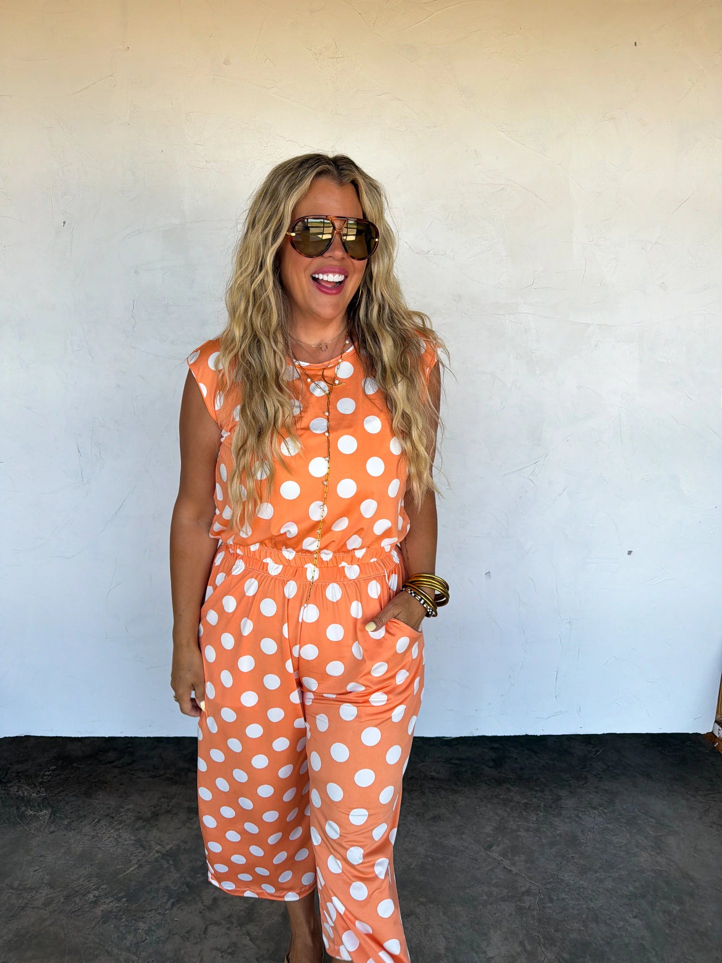 Peach Polka Dot Set [[PRE-ORDER]]