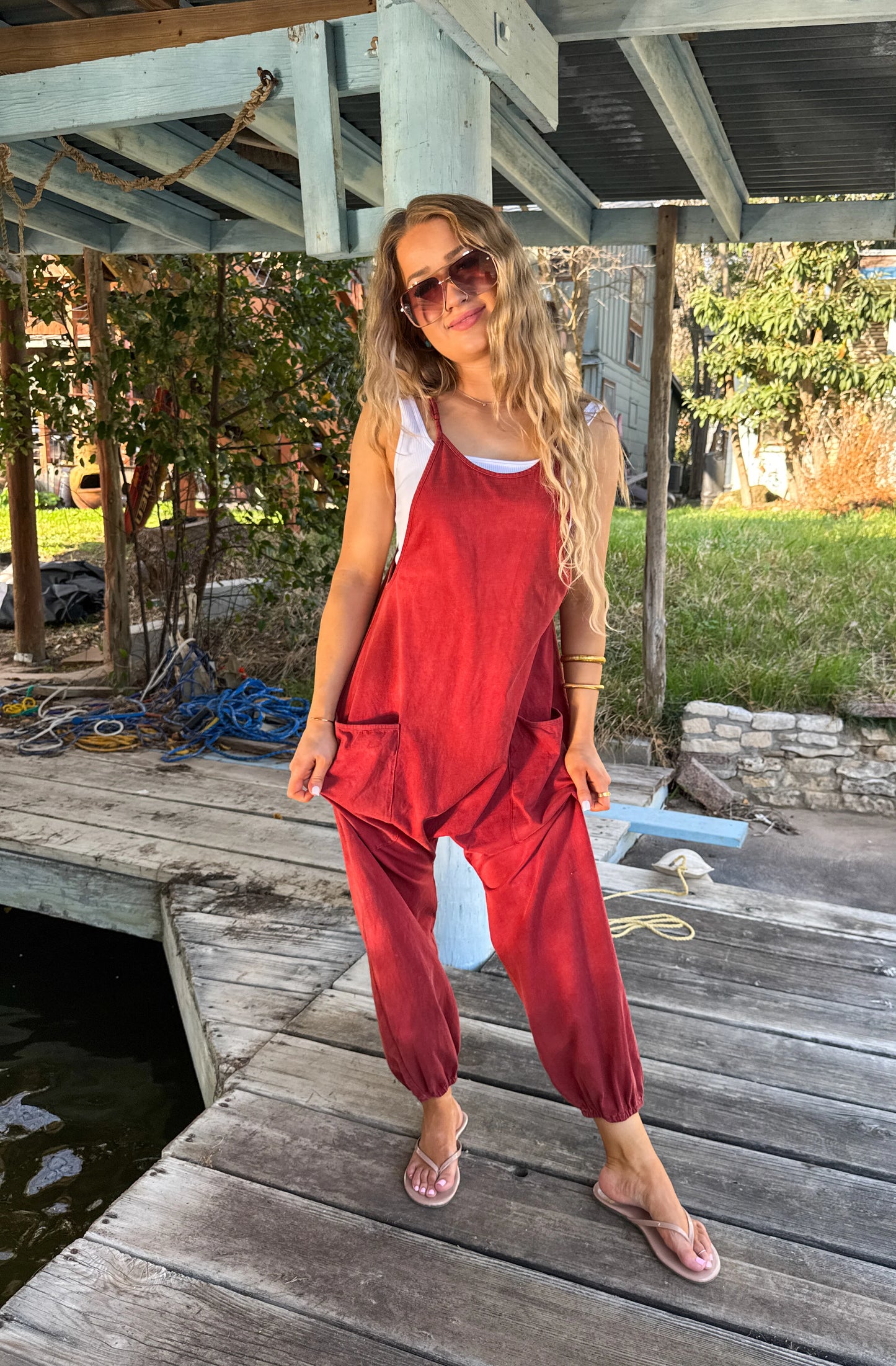 Scottie Brick Romper [[PRE-ORDER]]
