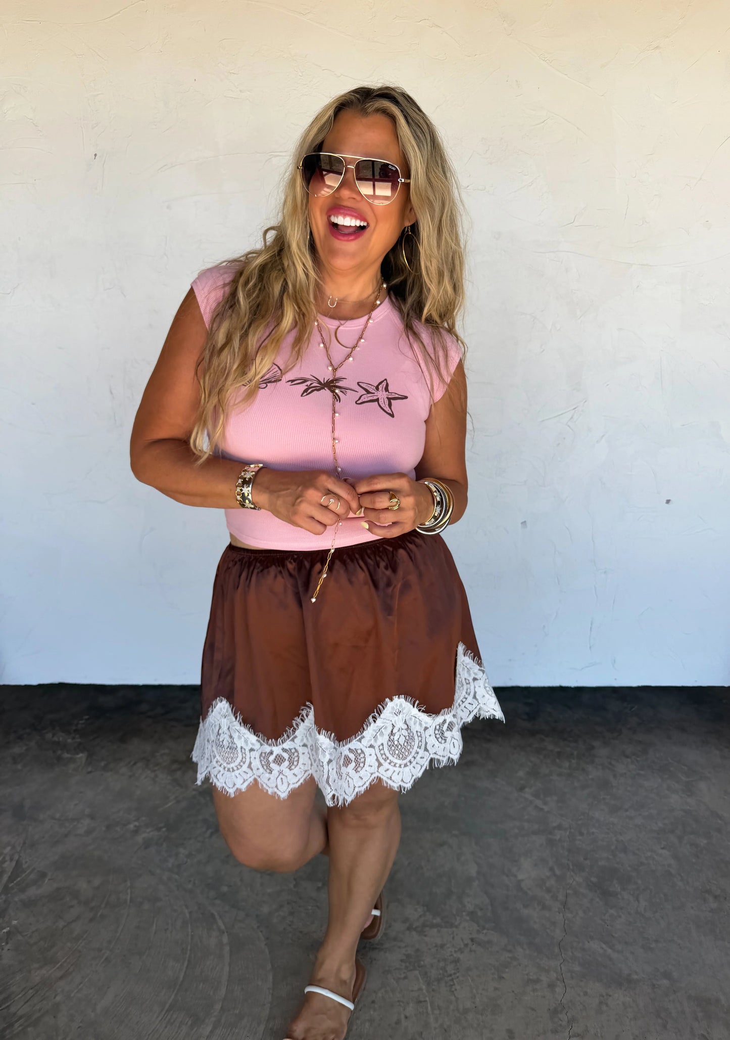 Brown Lace Skirt [[PRE-ORDER]]