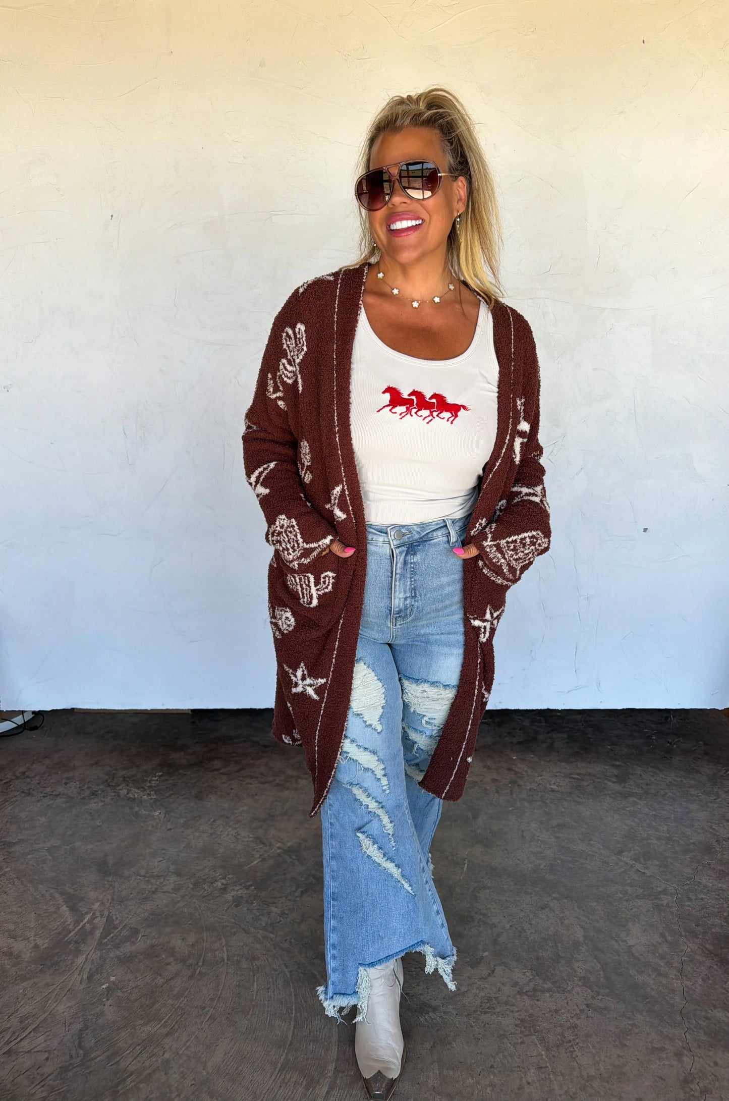 Western Cloud Cardigan - Star