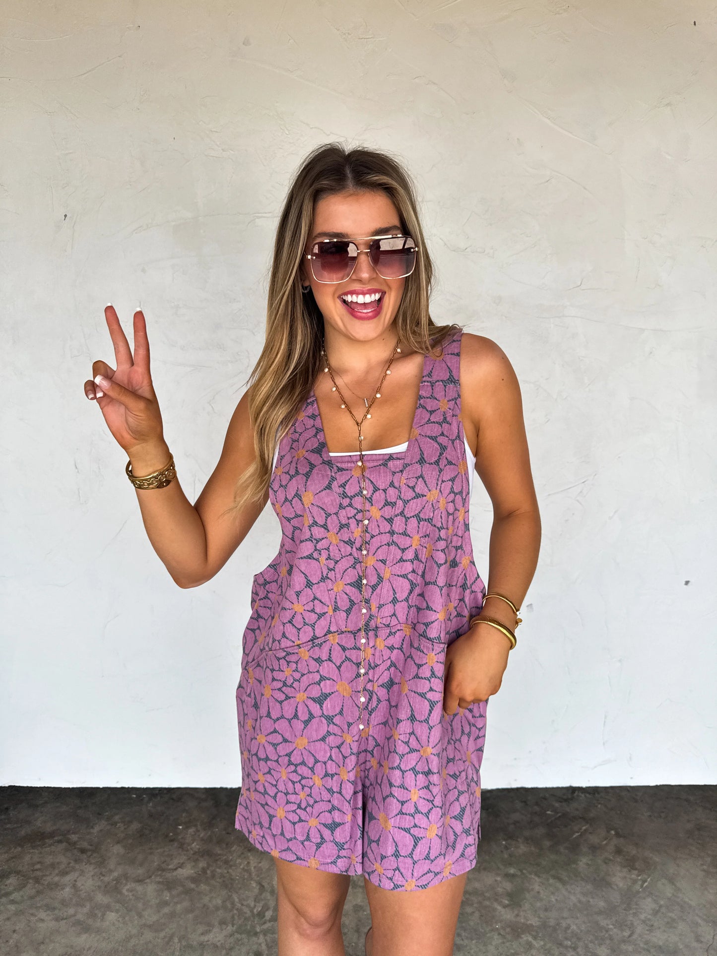 Denim Daisies Beach Please Romper [[PRE-ORDER]]