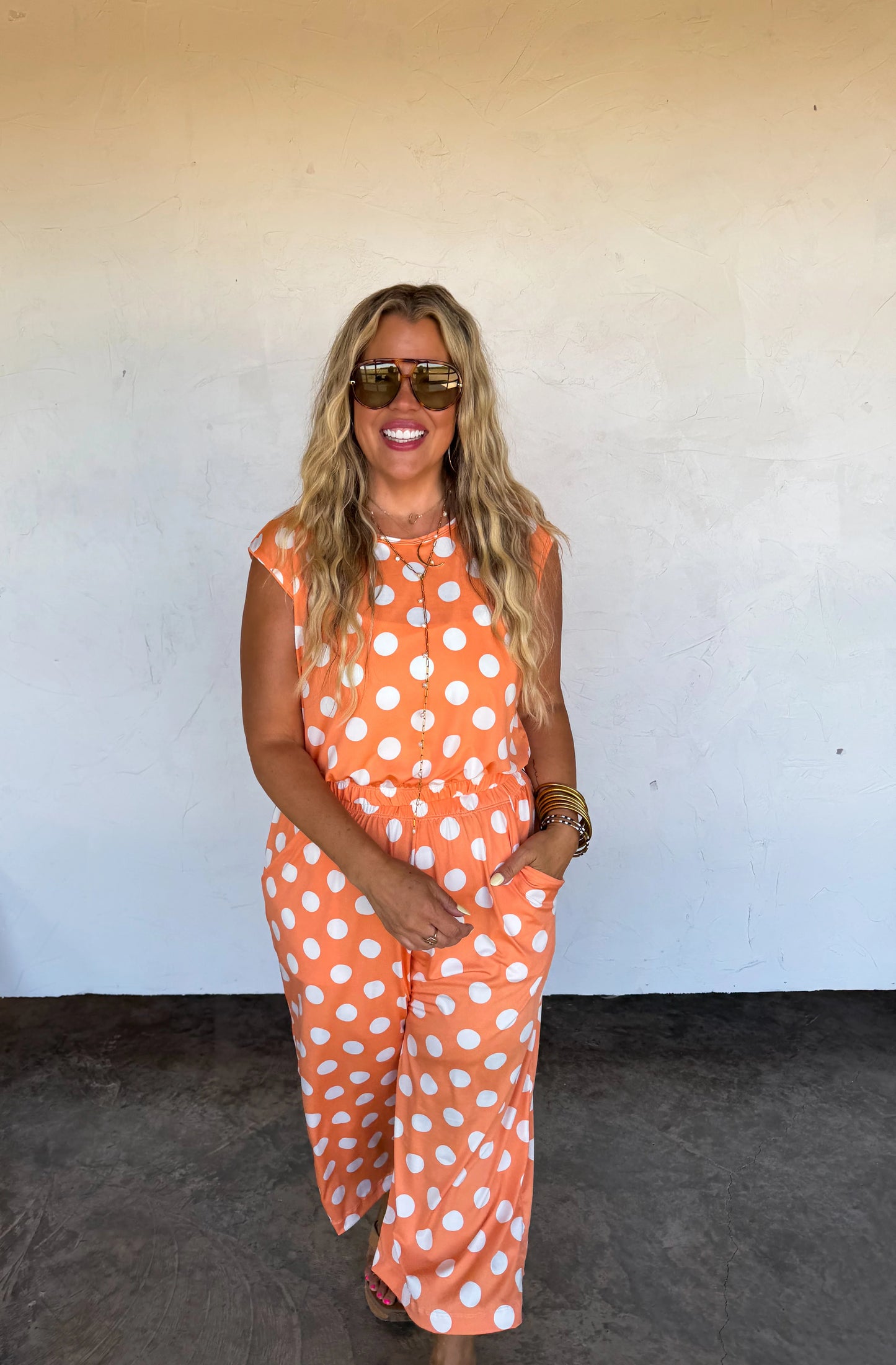 Peach Polka Dot Set [[PRE-ORDER]]