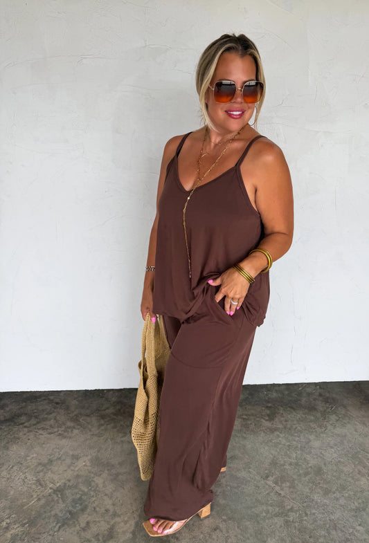 Brown Delilah Pant Set ETA end of July