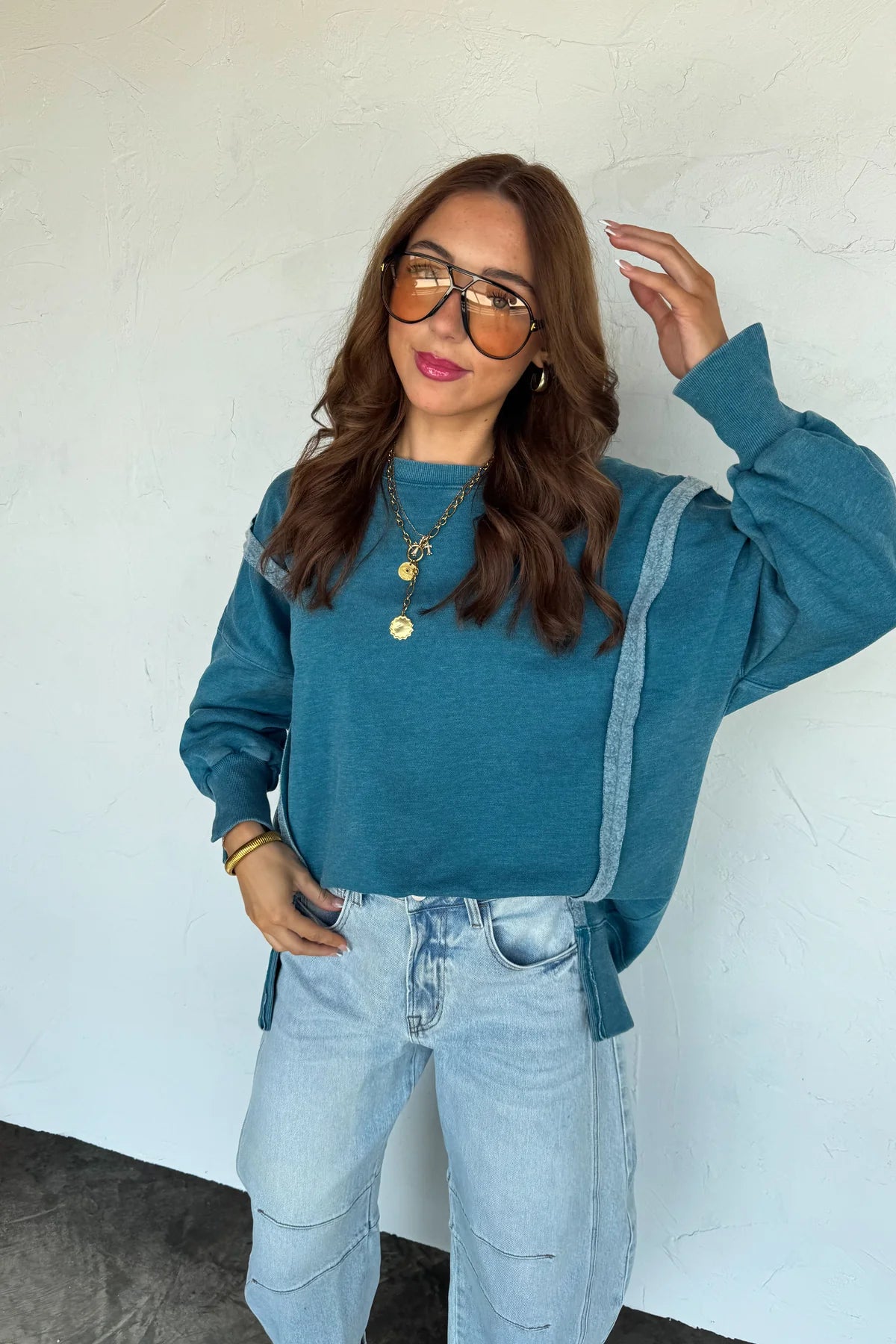 Blue Classic Crew Pullover [[PRE-ORDER]]