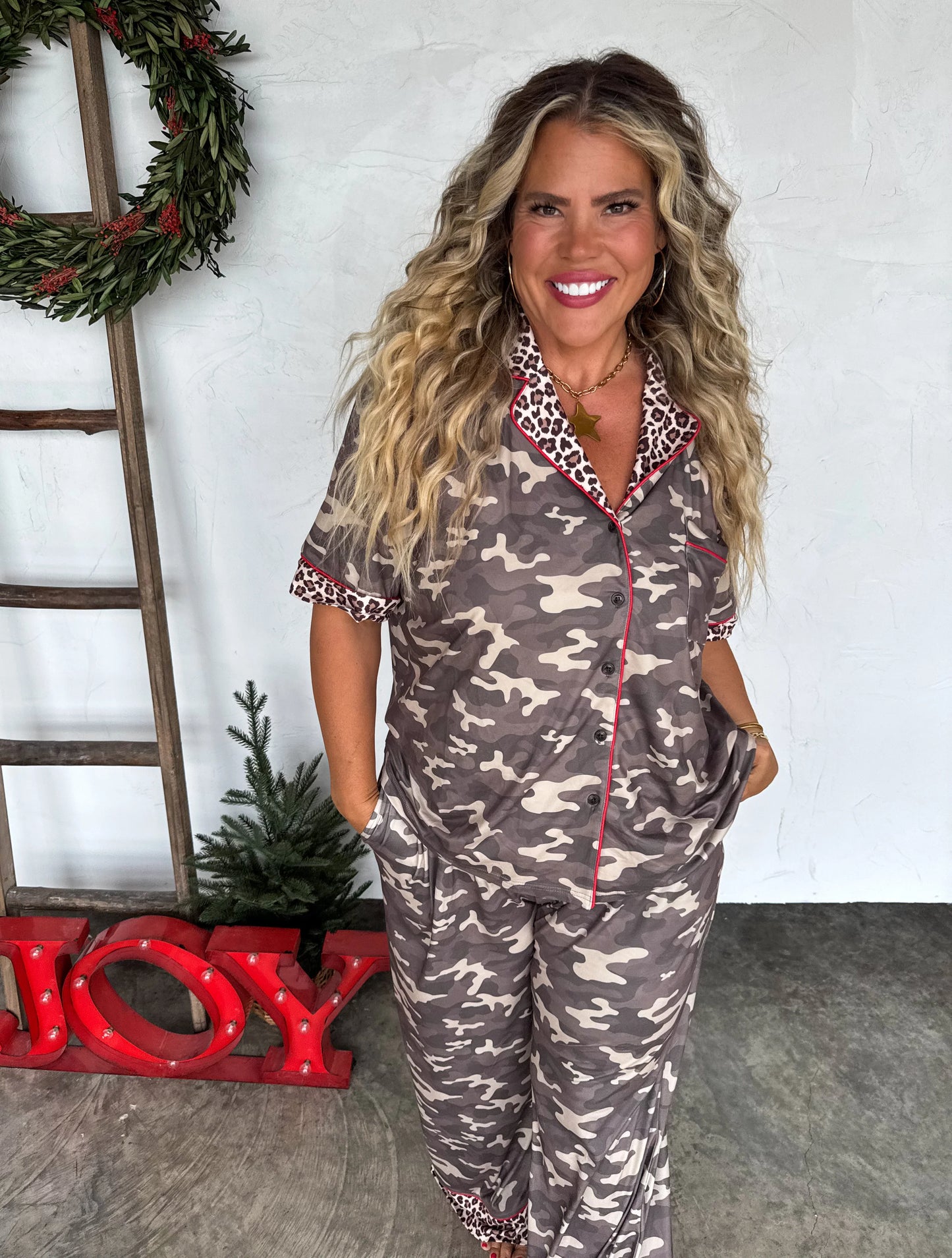 Christmas Camo Luxe PJ set [[PRE-ORDER]]