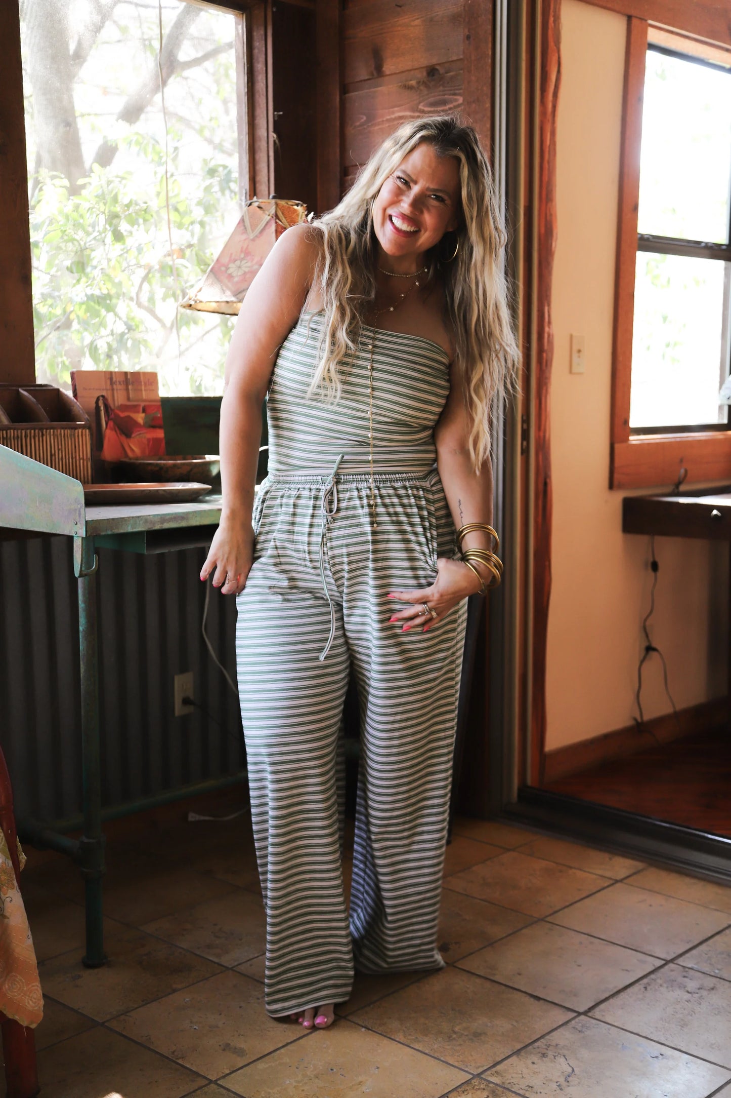 Green Saylor Stripe Set [[PRE-ORDER ETA EARLY JUNE]]