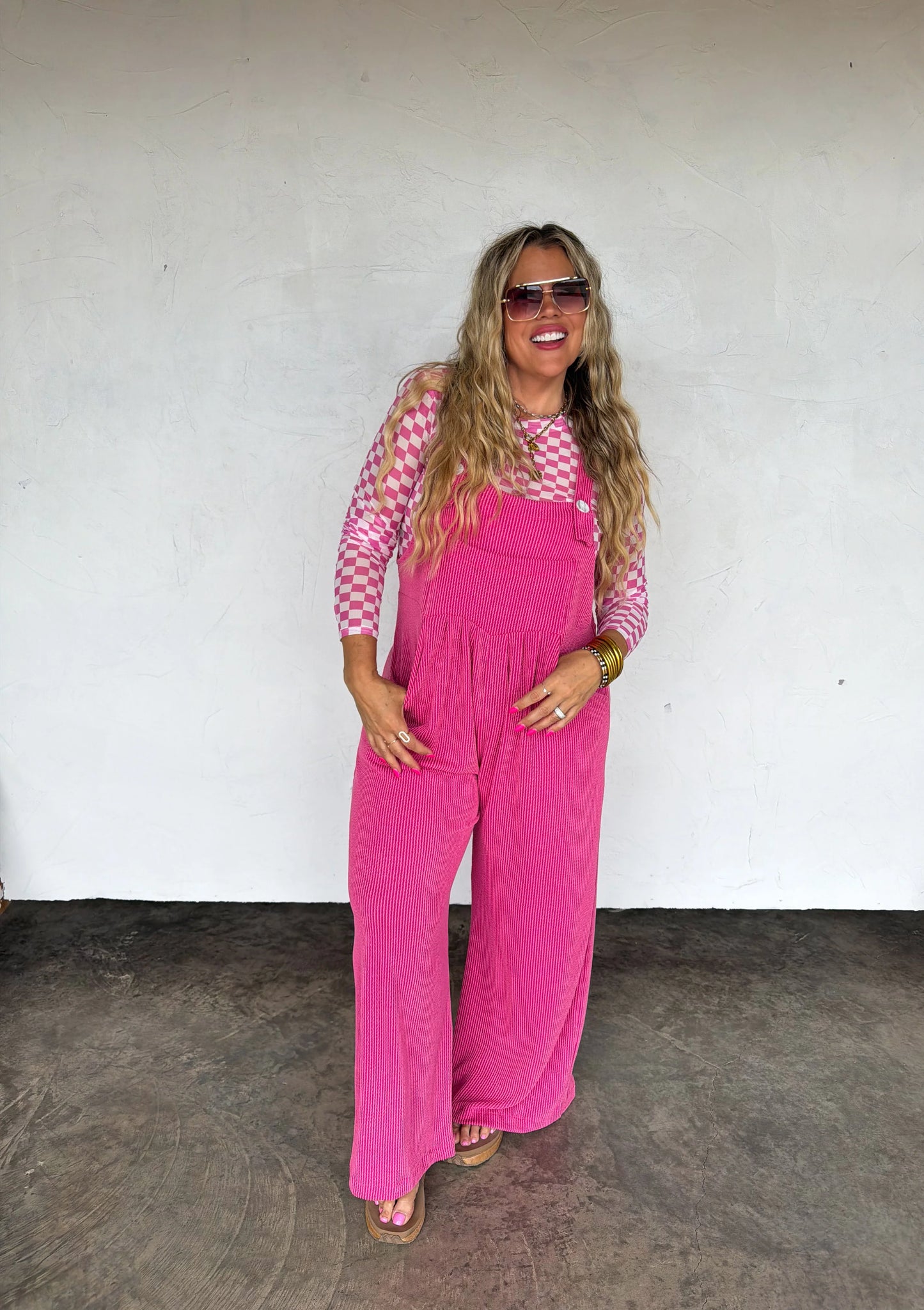 Hot Pink Karli Boho Overalls [[ETA 1st week of May]]