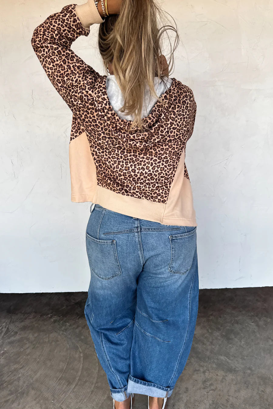 The Hunter 1/2 Zip Hoodie Pullover in Cheetah [[PRE-ORDER: ETA end of December]]