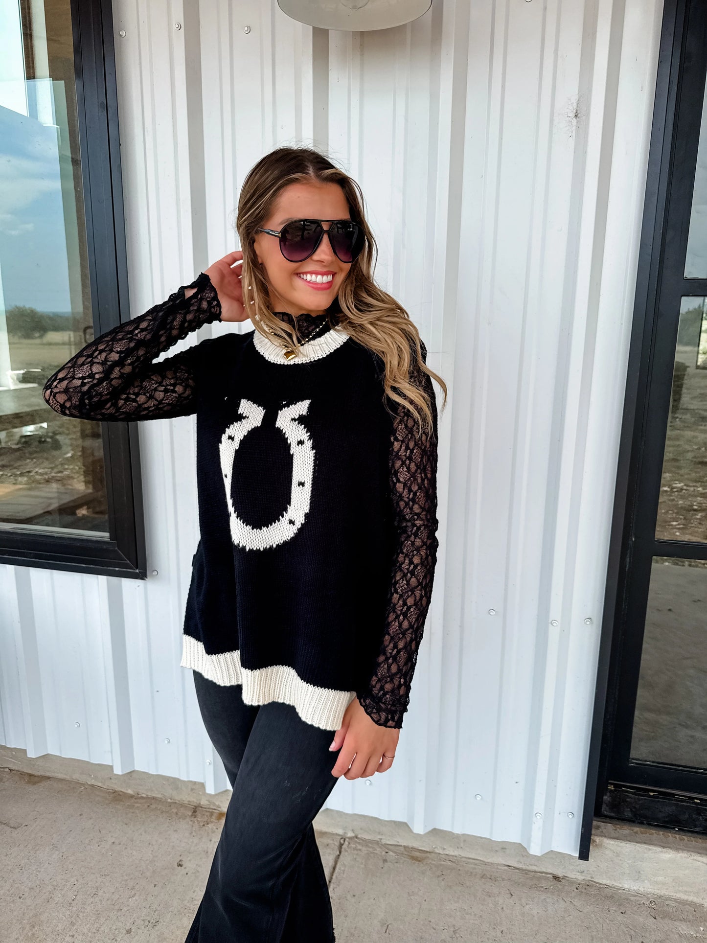 High Class Country Sweater Vest in Black [[PRE-ORDER]]