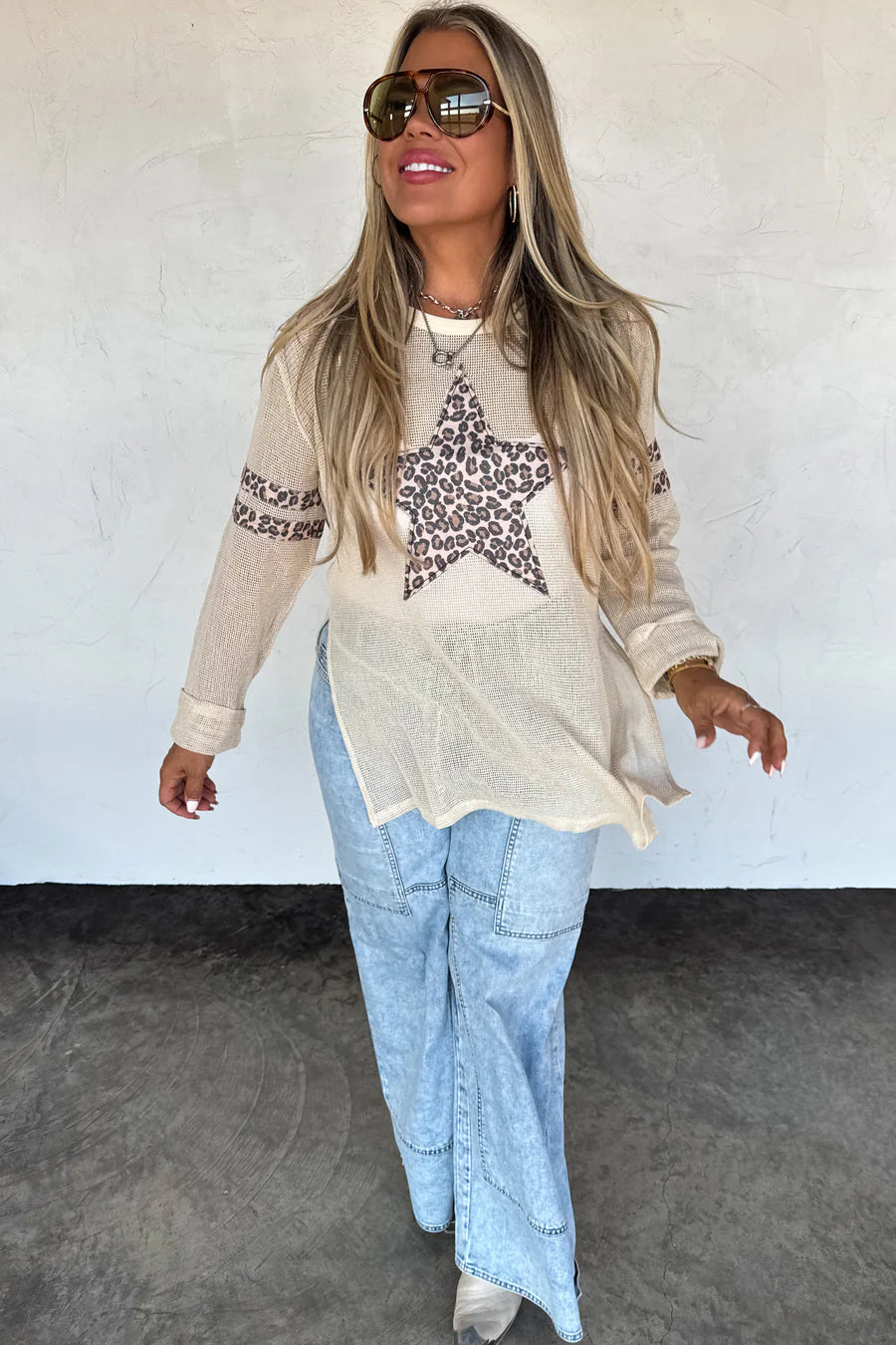 Cheetah/Camo Mellow Mesh Top [[PRE-ORDER: ETA end of December]]