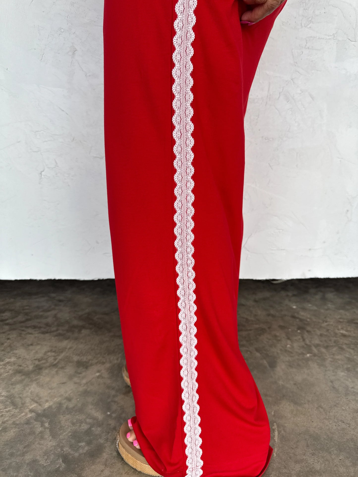 Rally Girl Track Pants in Red