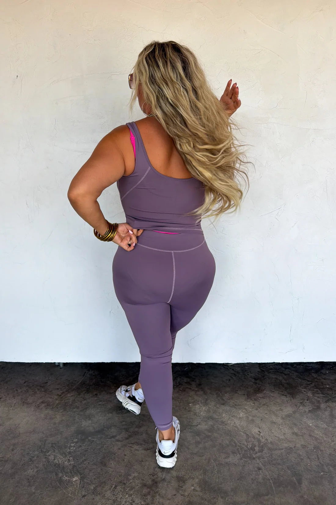 Sera Yoga Jumpsuit in Smoky Lilac
