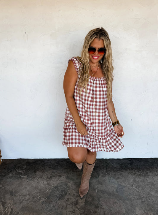 Gingham Babydoll Dress [[PRE-ORDER]]
