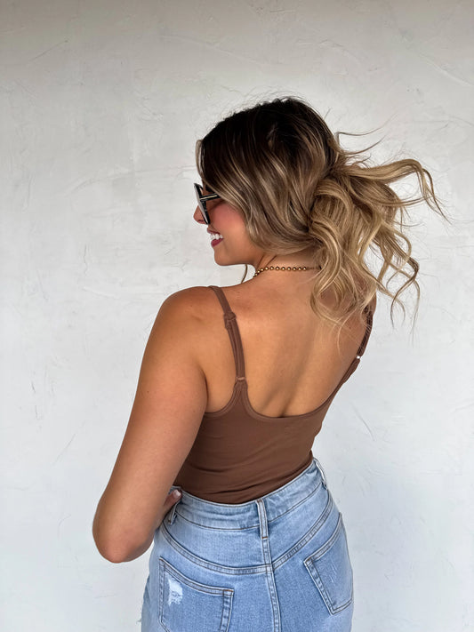 The Avalon Bodysuit in Brown [[PRE-ORDER]]