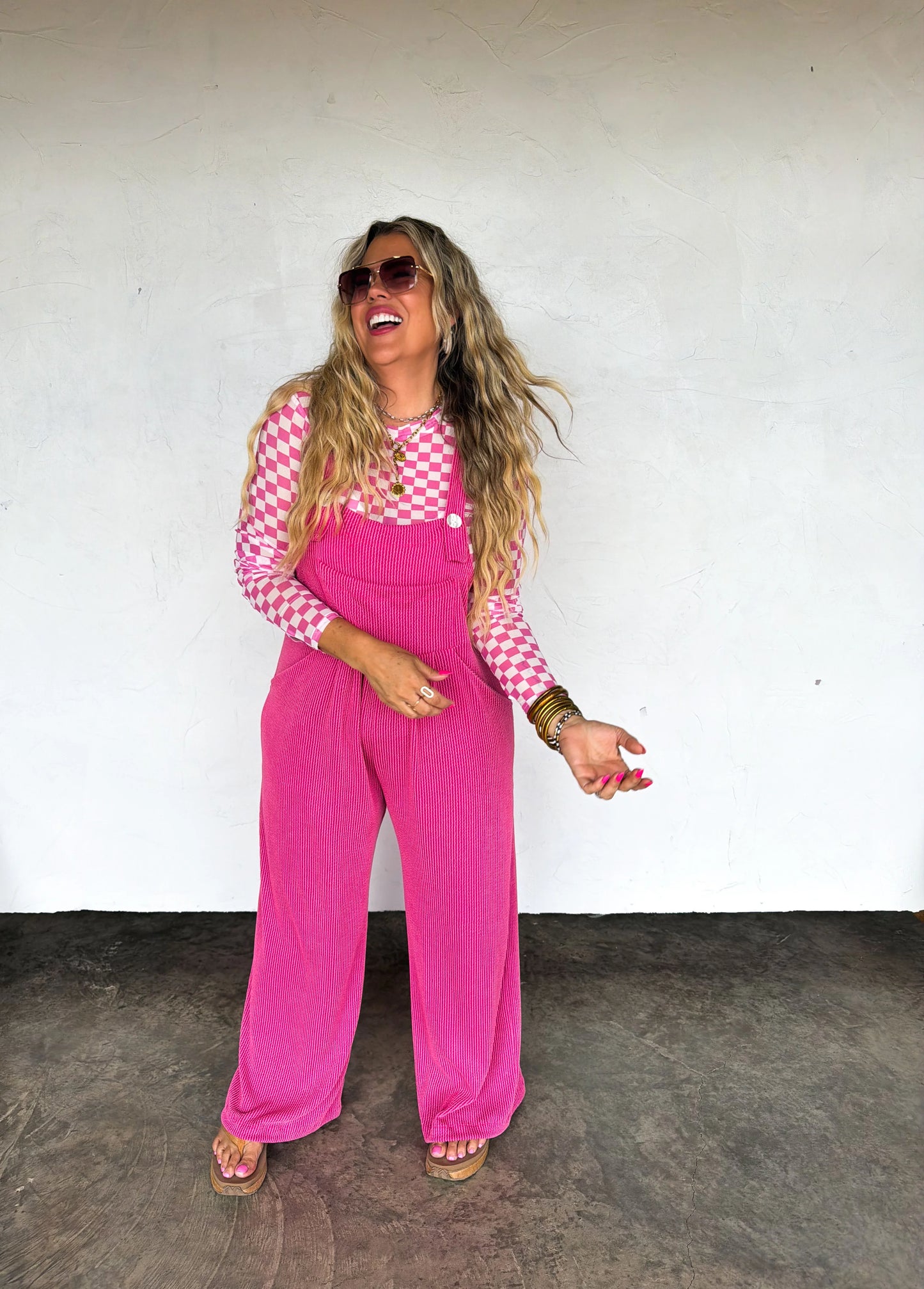 Hot Pink Karli Boho Overalls [[ETA 1st week of May]]