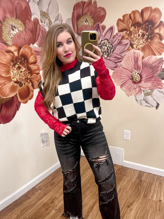 Checkered Sweater