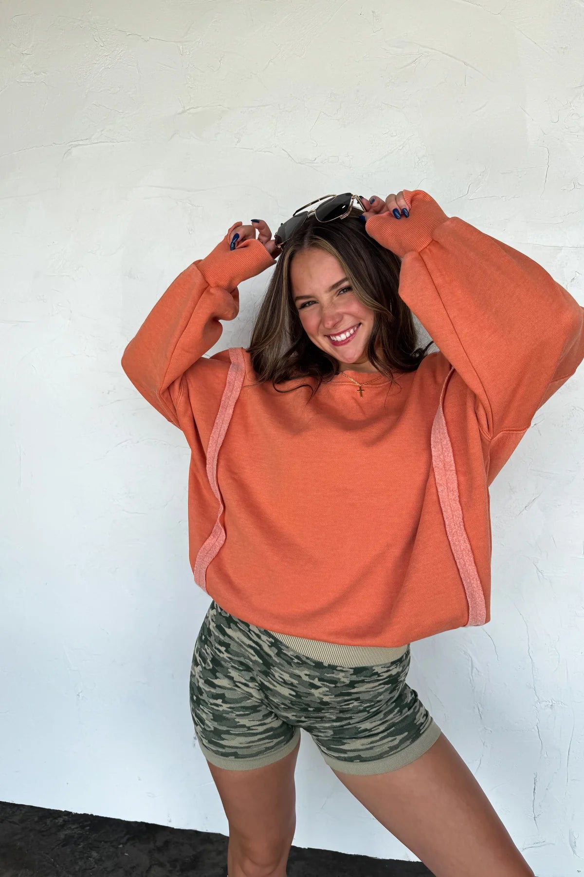 Orange Classic Crew Pullover [[PRE-ORDER]]