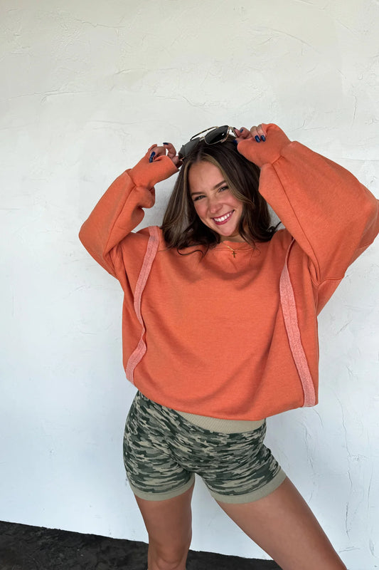 Orange Classic Crew Pullover [[PRE-ORDER]]