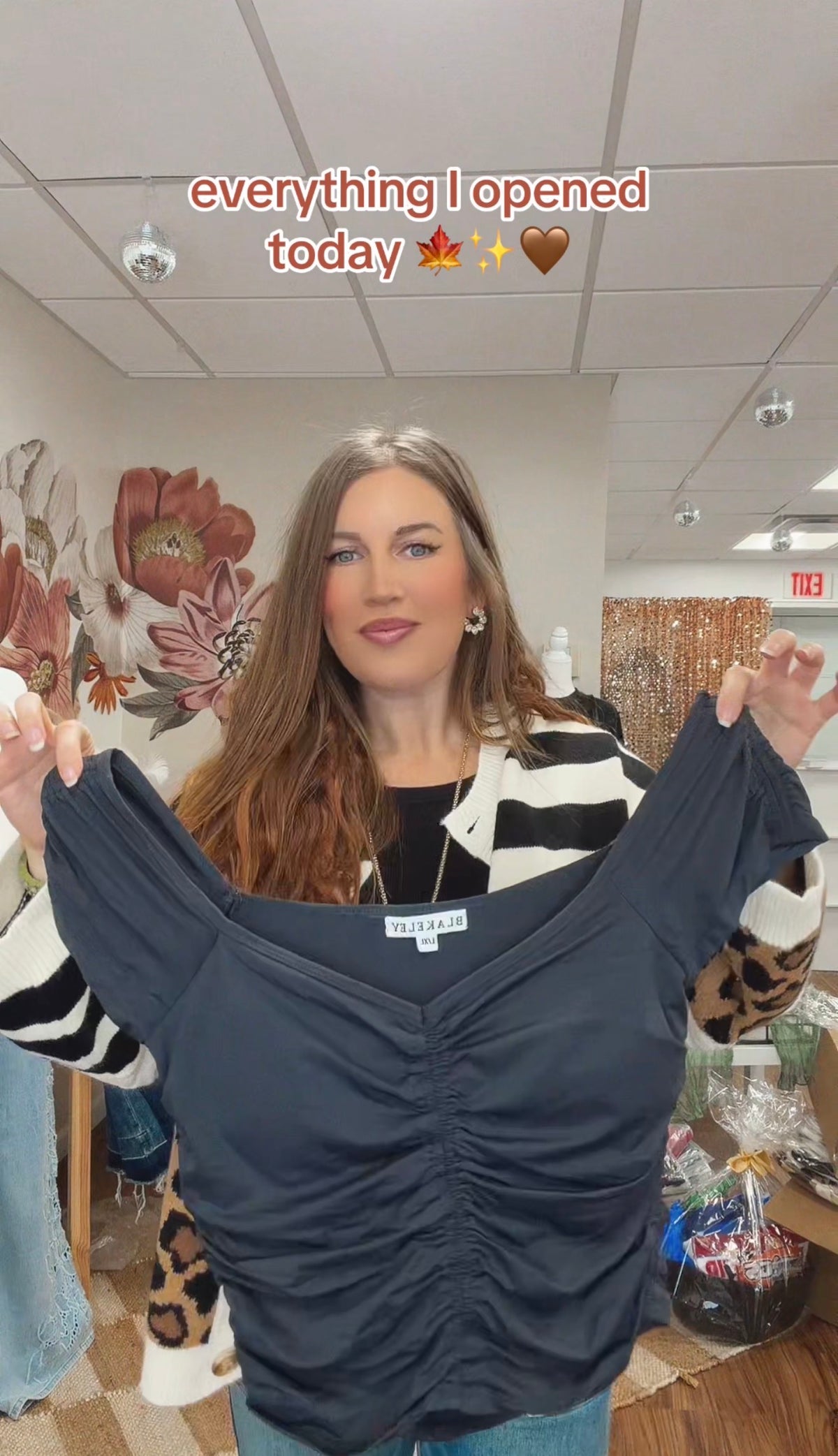 Charcoal Cap Sleeve Top