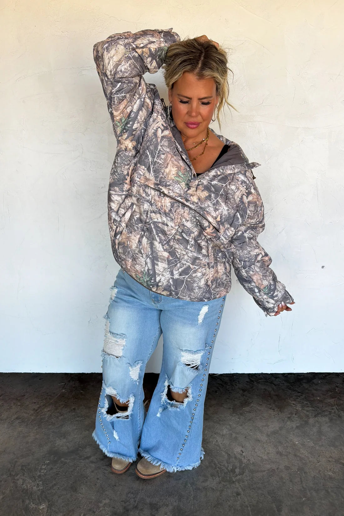woods camo peyton puffer jacket